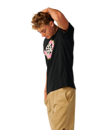 The Rip Curl Mens Circle Logo T-Shirt in Black