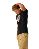 The Rip Curl Mens Circle Logo T-Shirt in Black