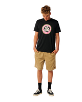 The Rip Curl Mens Circle Logo T-Shirt in Black