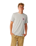 The Rip Curl Mens Line Up T-Shirt in Grey Marle