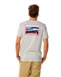 The Rip Curl Mens Line Up T-Shirt in Grey Marle