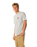 The Rip Curl Mens Line Up T-Shirt in Grey Marle