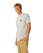 The Rip Curl Mens Line Up T-Shirt in Grey Marle