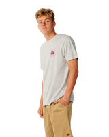 The Rip Curl Mens Line Up T-Shirt in Grey Marle