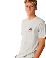 The Rip Curl Mens Line Up T-Shirt in Grey Marle