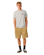 The Rip Curl Mens Line Up T-Shirt in Grey Marle