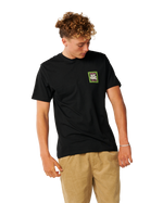 The Rip Curl Mens Line Up T-Shirt in Black