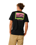 The Rip Curl Mens Line Up T-Shirt in Black