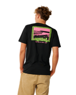 The Rip Curl Mens Line Up T-Shirt in Black