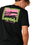 The Rip Curl Mens Line Up T-Shirt in Black