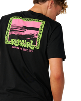 The Rip Curl Mens Line Up T-Shirt in Black
