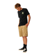 The Rip Curl Mens Line Up T-Shirt in Black