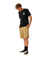 The Rip Curl Mens Line Up T-Shirt in Black