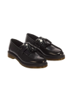 Adrian Smooth Leather Tassel Loafers in Black