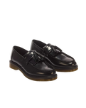 Adrian Smooth Leather Tassel Loafers in Black