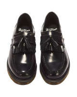 Adrian Smooth Leather Tassel Loafers in Black
