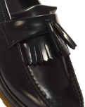 Adrian Smooth Leather Tassel Loafers in Black