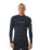 The Rip Curl Dawn Patrol UPF Performance Long Sleeve Rash Vest in Navy Marle