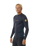 The Rip Curl Dawn Patrol UPF Performance Long Sleeve Rash Vest in Navy Marle