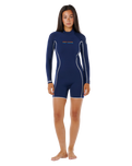 Stephanie Gilmore Dawn Patrol 2mm Back Zip Spring Wetsuit in Navy