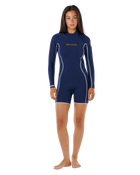 Stephanie Gilmore Dawn Patrol 2mm Back Zip Spring Wetsuit in Navy