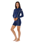 Stephanie Gilmore Dawn Patrol 2mm Back Zip Spring Wetsuit in Navy