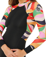 G-Bomb Tropical Back Zip Spring Wetsuit in Neon Waves