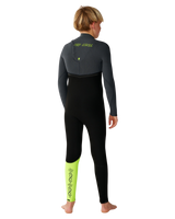 The Rip Curl Boys Flashbomb Pro 4/3mm Chest Zip Wetsuit in Grey