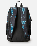 The Rip Curl Posse Mid Backpack in Black & Blue
