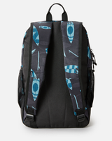 The Rip Curl Posse Mid Backpack in Black & Blue