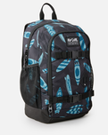The Rip Curl Posse Mid Backpack in Black & Blue