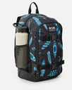 The Rip Curl Posse Mid Backpack in Black & Blue