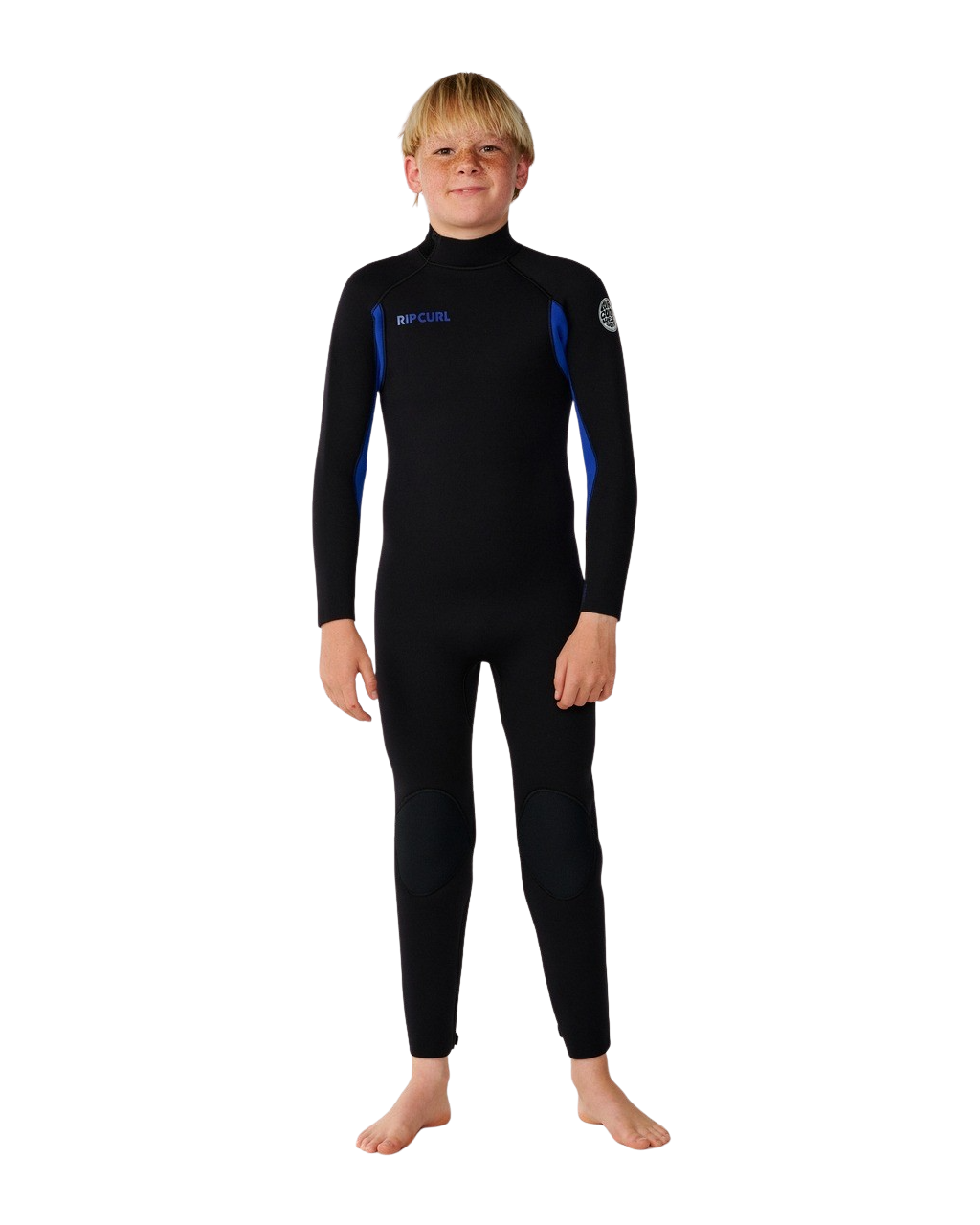 Boys Trad 4/3mm Back Zip Wetsuit in Blue