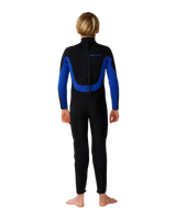 Boys Trad 4/3mm Back Zip Wetsuit in Blue