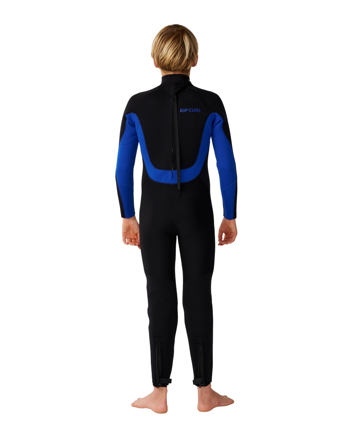 Boys Trad 4/3mm Back Zip Wetsuit in Blue