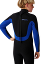 Boys Trad 4/3mm Back Zip Wetsuit in Blue