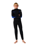 Boys Trad 4/3mm Back Zip Wetsuit in Blue