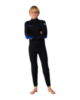 Boys Trad 4/3mm Back Zip Wetsuit in Blue