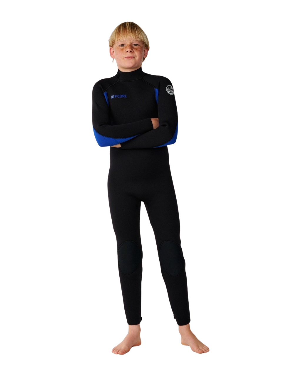 Boys Trad 4/3mm Back Zip Wetsuit in Blue