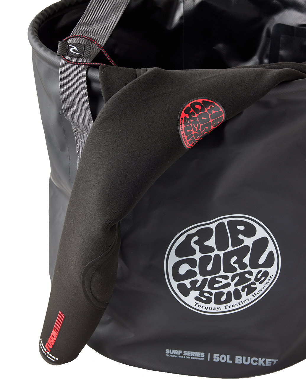 Surf 50L Bucket in Black & Grey