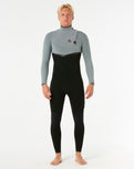 E-Bomb 4/3mm Zip Free Wetsuit in Iced Grey