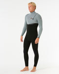 E-Bomb 4/3mm Zip Free Wetsuit in Iced Grey