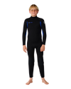 The Rip Curl Boys Trad 5/4mm Back Zip Wetsuit in Blue