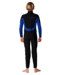 The Rip Curl Boys Trad 5/4mm Back Zip Wetsuit in Blue