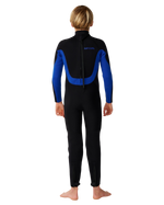 The Rip Curl Boys Trad 5/4mm Back Zip Wetsuit in Blue