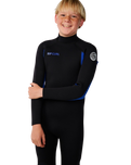The Rip Curl Boys Trad 5/4mm Back Zip Wetsuit in Blue