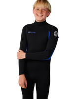 The Rip Curl Boys Trad 5/4mm Back Zip Wetsuit in Blue