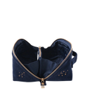 Mystical Whale Open Flat Makeup Bag in Navy