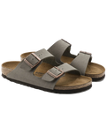 The Birkenstock Womens Womens Arizona Sandals in Stone
