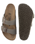 The Birkenstock Womens Womens Arizona Sandals in Stone